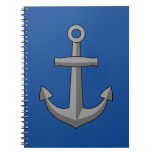 Boat Anchor Cartoon Notebook