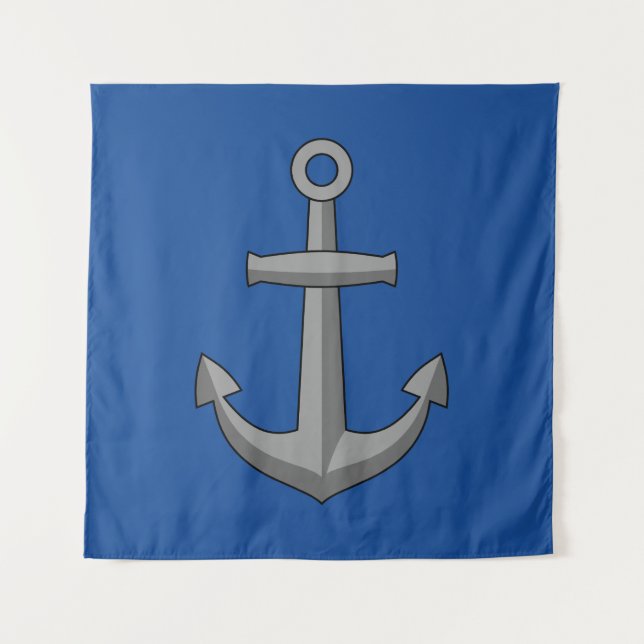 Boat Anchor Cartoon Tapestry (Front)