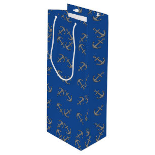 Boat Anchor Cartoon Wine Gift Bag