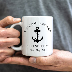 Boat Anchor Personalised Coffee Mug