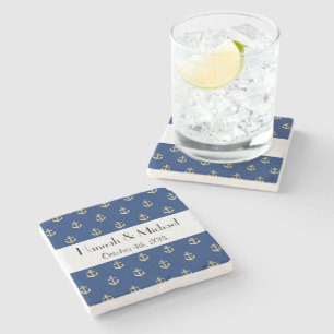 Boat Anchor, Ship Anchor, Sea Anchor, Wedding Stone Coaster
