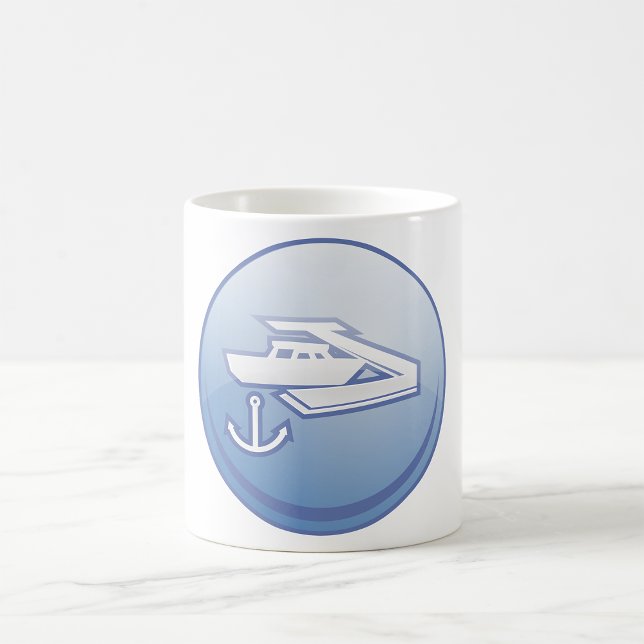 Boat and Anchor Nautical Marine Coffee Mug (Creator Uploaded)