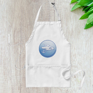 Boat and Anchor Nautical Marine Standard Apron