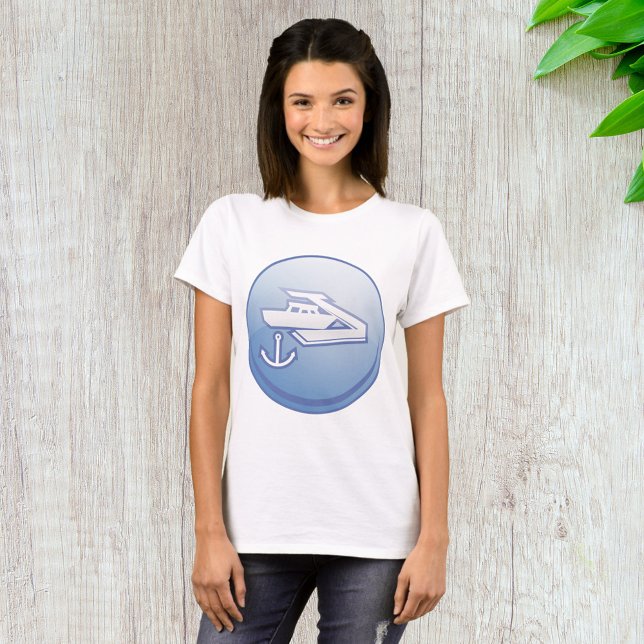 Boat and Anchor Nautical Marine T-Shirt (Creator Uploaded)