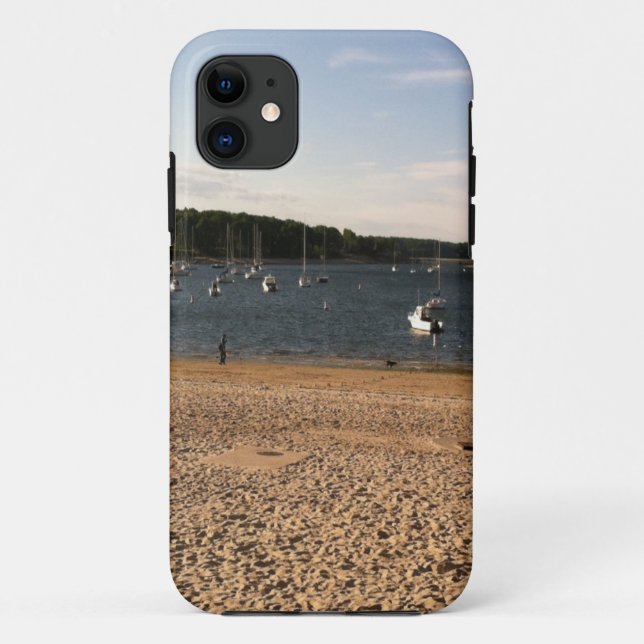 BOAT AND BEACH SCENE Case-Mate iPhone CASE (Back)