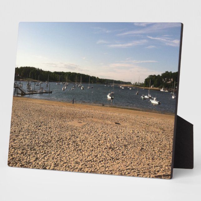 BOAT AND BEACH SCENE PLAQUE (Side)