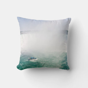 Boat and Horseshoe Falls from Niagara Falls Cushion