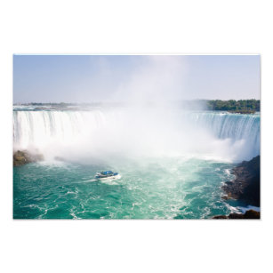 Boat and Horseshoe Falls from Niagara Falls Photo Print