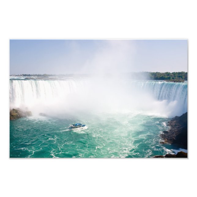 Boat and Horseshoe Falls from Niagara Falls Photo Print (Front)