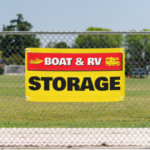 Boat And RV Storage Lot Space Available Outdoor Banner