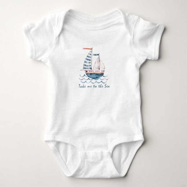Boat Baby Bodysuit (Front)
