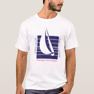 Boat Blue Square_UpDown Wellington t-shirt