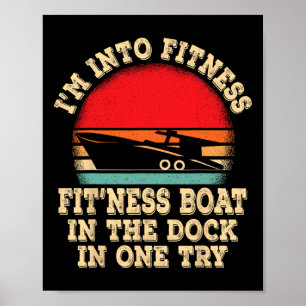 Boat Boating Captain Poster