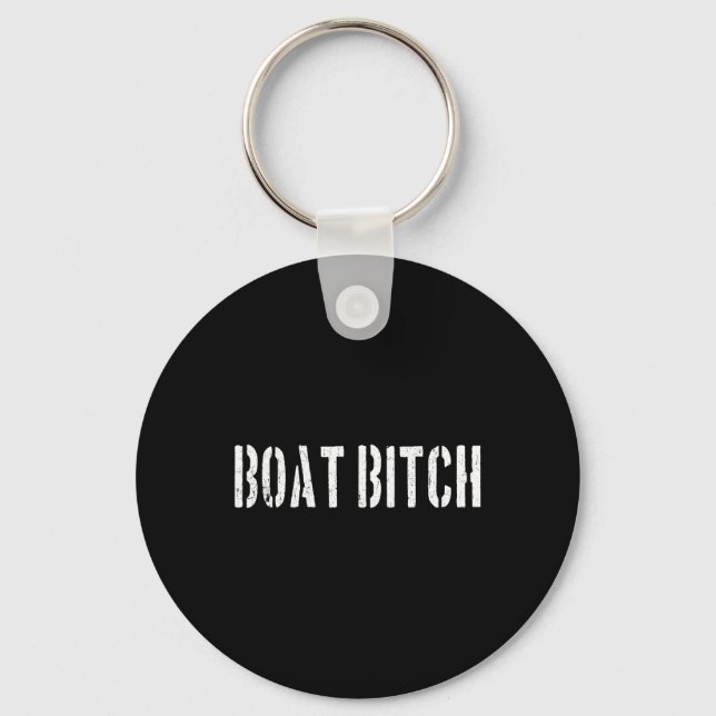 Boat Boating Captain Sailor Funny Shipmaster Boate Key Ring (Front)