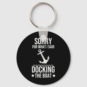 Boat Boating Captain Sailor Funny Shipmaster Boate Key Ring