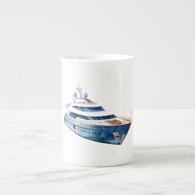 Boat Bone China Mug (Front)