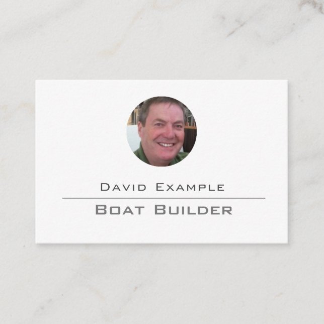 Boat Builder Business Card (Front)