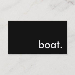 boat. business card