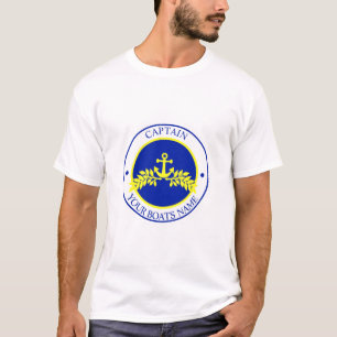 Boat captain and boat name T-Shirt