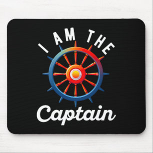 Boat Captain Men Women Funny Boating Sailing Ponto Mouse Pad