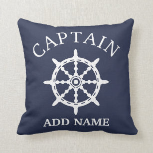 Boat Captain (Personalise Captain's Name) Cushion