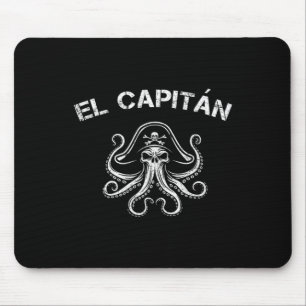 Boat Captain Pontoon Octopus Pirate Nautical Men E Mouse Pad