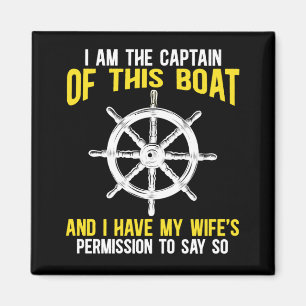 Boat Captain Sailing Skipper Boat Humor Magnet