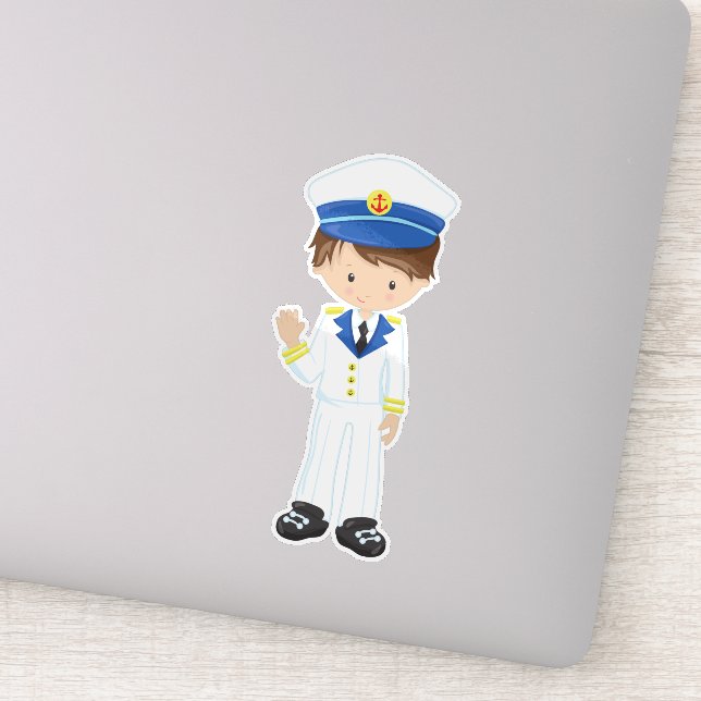 Boat Captain, Skipper, Brown Hair, Cute Boy (Detail)