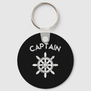 Boat Captain Wheel Sailboat Boating Sailor Gifts Key Ring