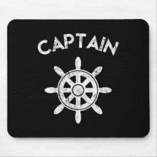 Boat Captain Wheel Sailboat Boating Sailor Gifts Mouse Pad