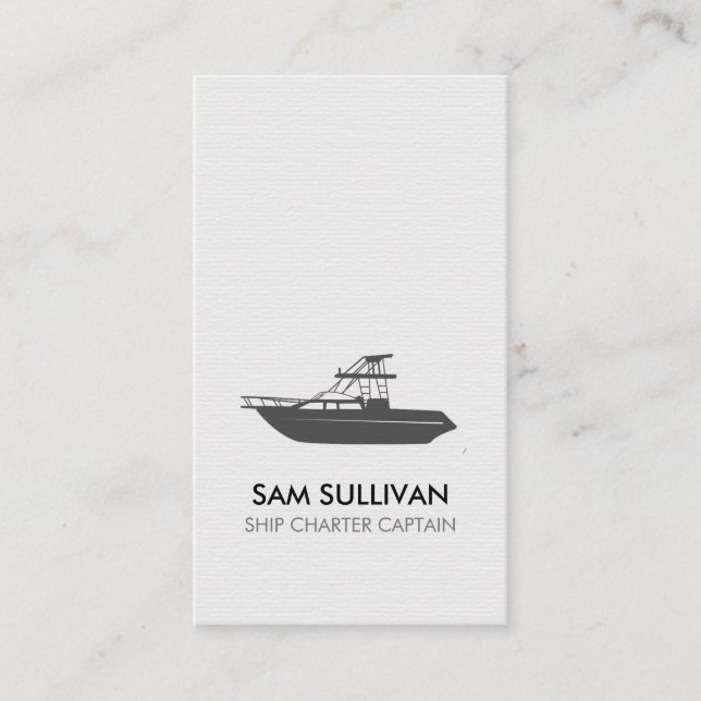 Boat Charter Fishing Business Card (Front)