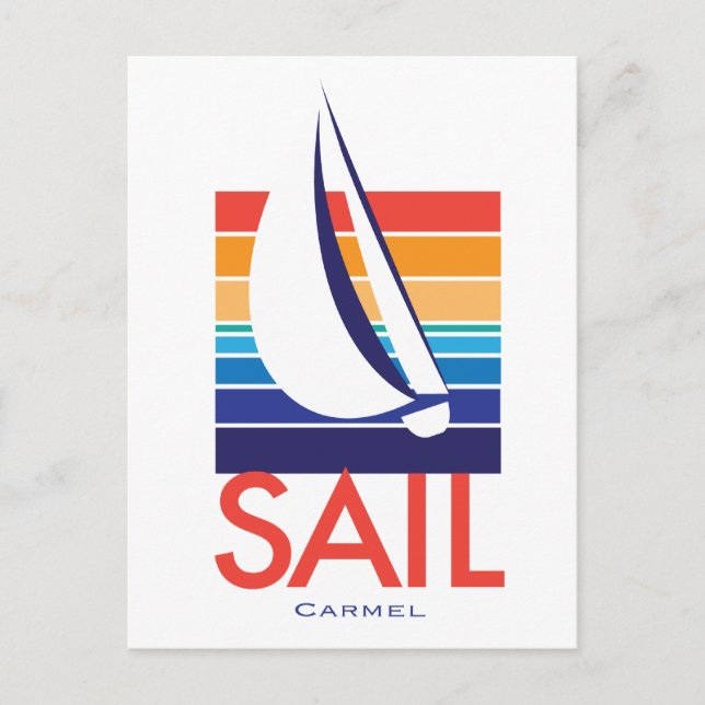 Boat Colour Square_Carmel Postcard (Front)