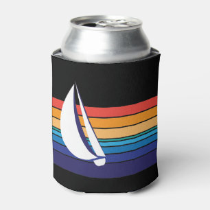 Boat Colour Square_horizontal hues_custom designed Can Cooler