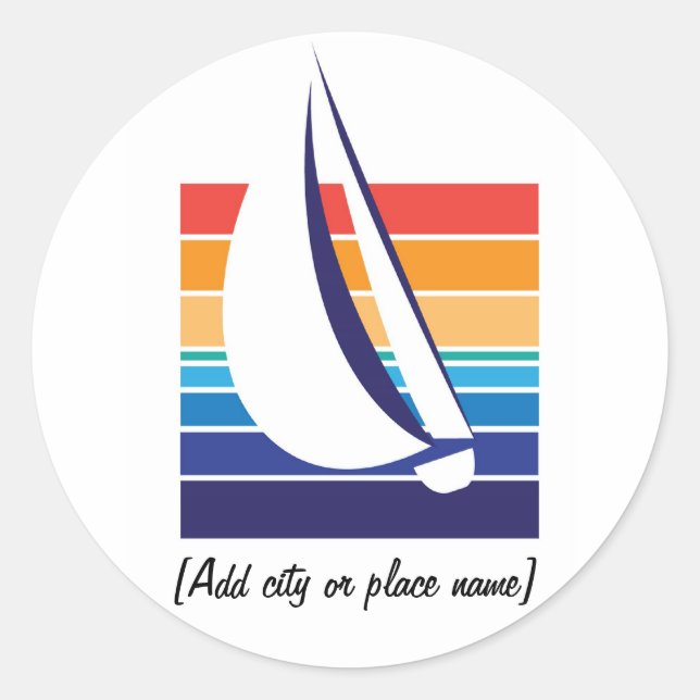 Boat Colour Square_Namedrop sticker (Front)