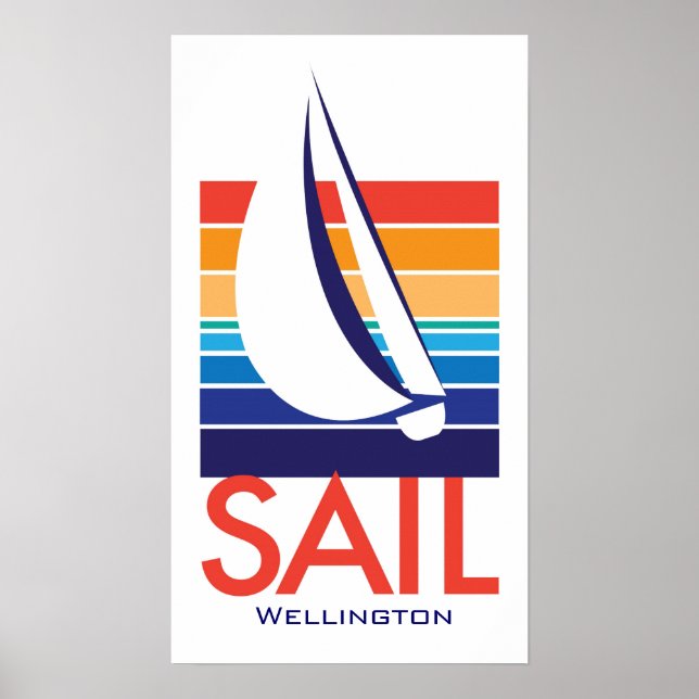 Boat Colour Square_SAIL Wellington poster (Front)
