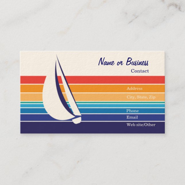 Boat Colour Square_Template Business Card (Front)