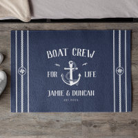 Boat Crew For Life Nautical Modern Custom Name
