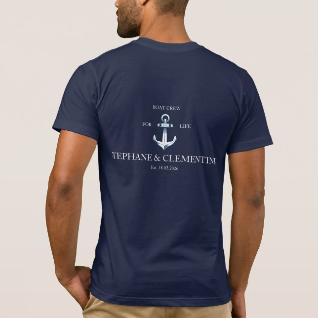 Boat crew for life T-Shirt (Back)