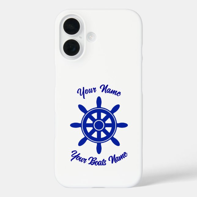 Boat crew ships wheel personalised Case-Mate iPhone case (Back)