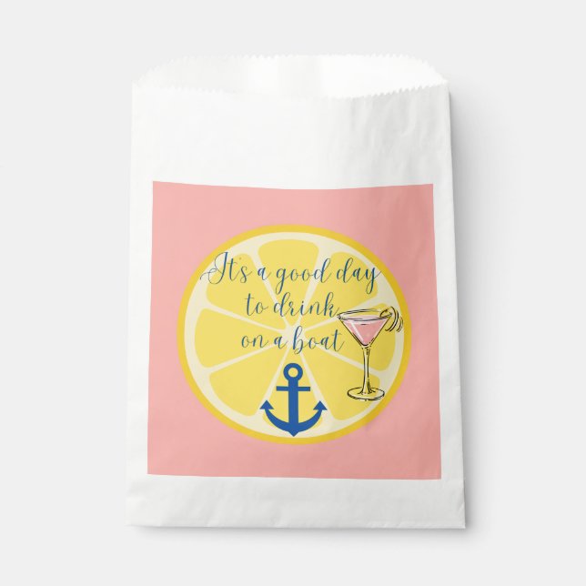  Boat Cruise Favour Bag (Front)
