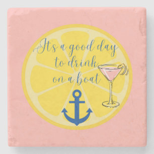 Boat Cruise Stone Coaster