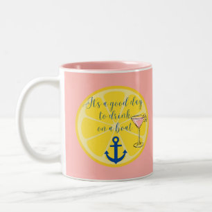 Boat Cruise Two-Tone Coffee Mug