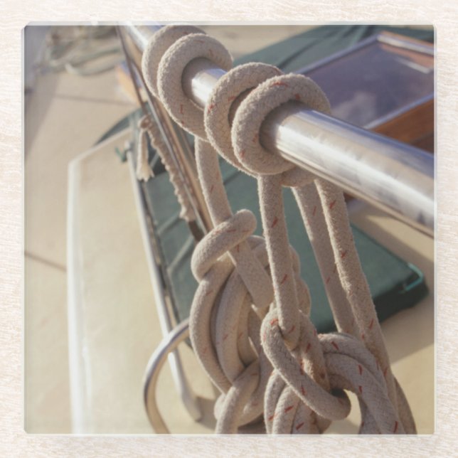 Boat Deck Glass Coaster (Front)