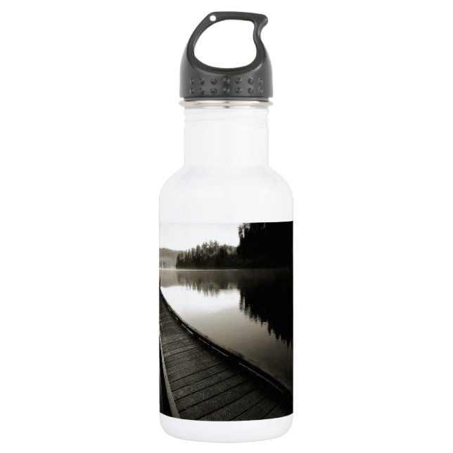 Boat Dock by Lake 532 Ml Water Bottle (Front)