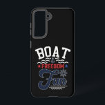 Boat Freedom Fun 4th Of July Boater  Samsung Galaxy Case<br><div class="desc">Boat Freedom Fun 4th Of July Boater</div>