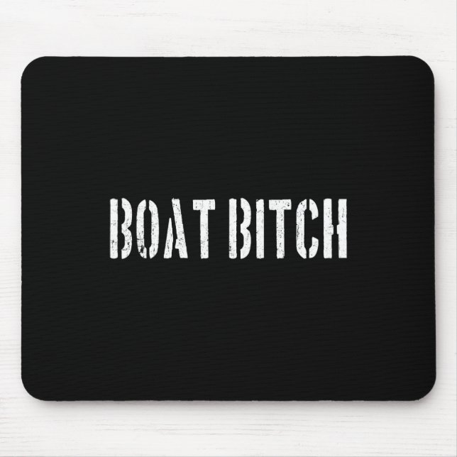 Boat Funny Offensive Nautical Boating Humour  Mouse Pad (Front)
