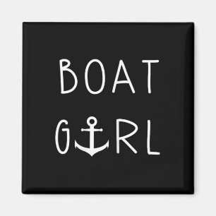 Boat Girl Anchor Boating First Mate Magnet