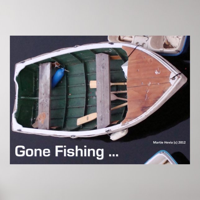 Boat - Gone Fishing - Poster (Front)