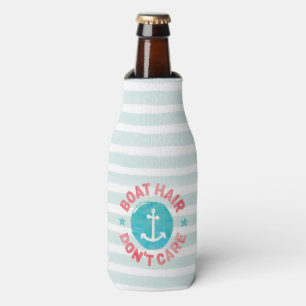 "Boat Hair Don't Care” (Personalised) Bottle Cooler