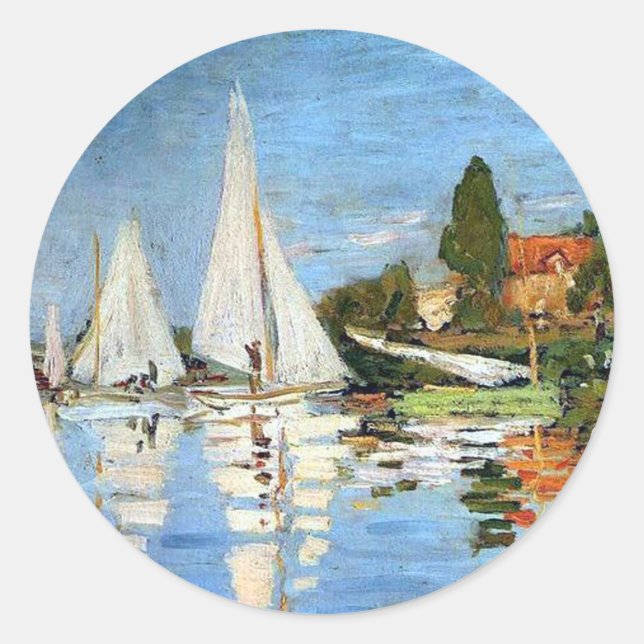 Boat Harbour Fine Art by Monet Sticker (Front)